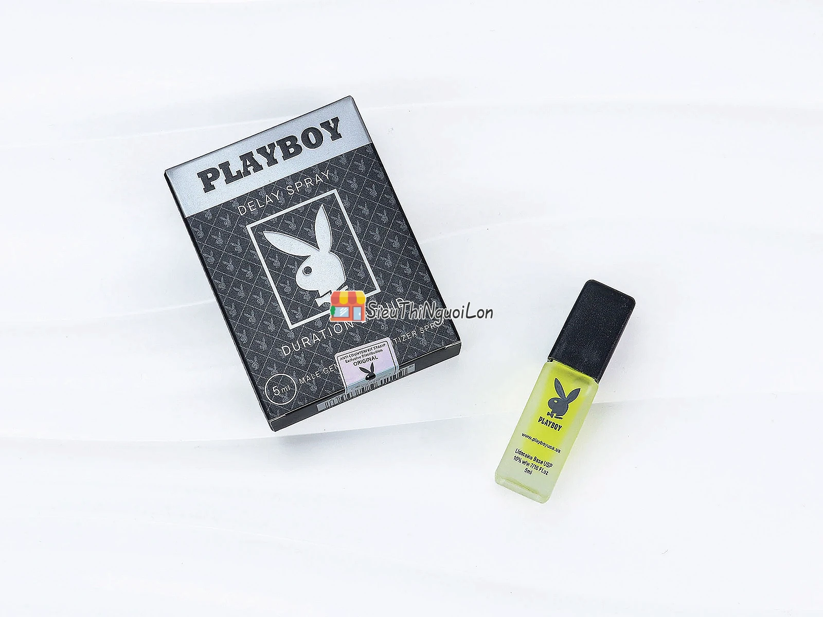 Xịt chống xuất tinh sớm Playboy Delay Spray 5ml – Lidocaine 10%