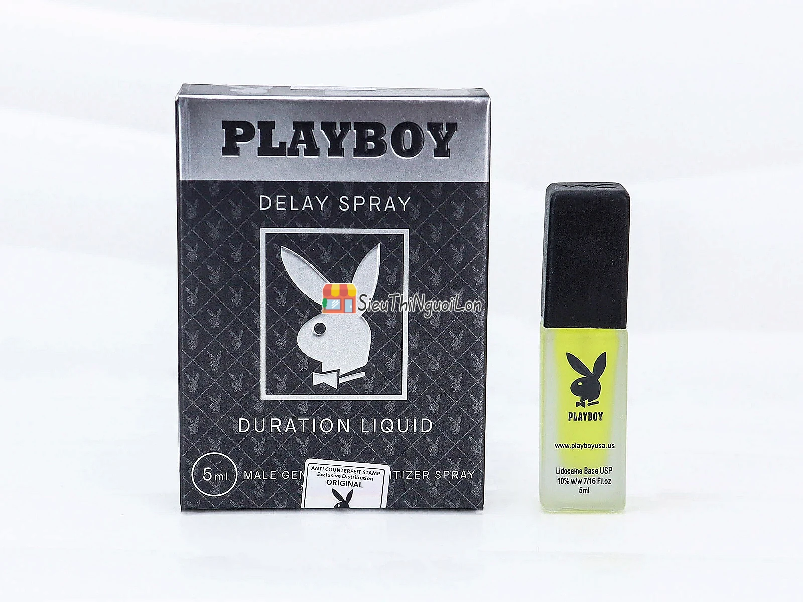 Xịt chống xuất tinh sớm Playboy Delay Spray 5ml – Lidocaine 10%