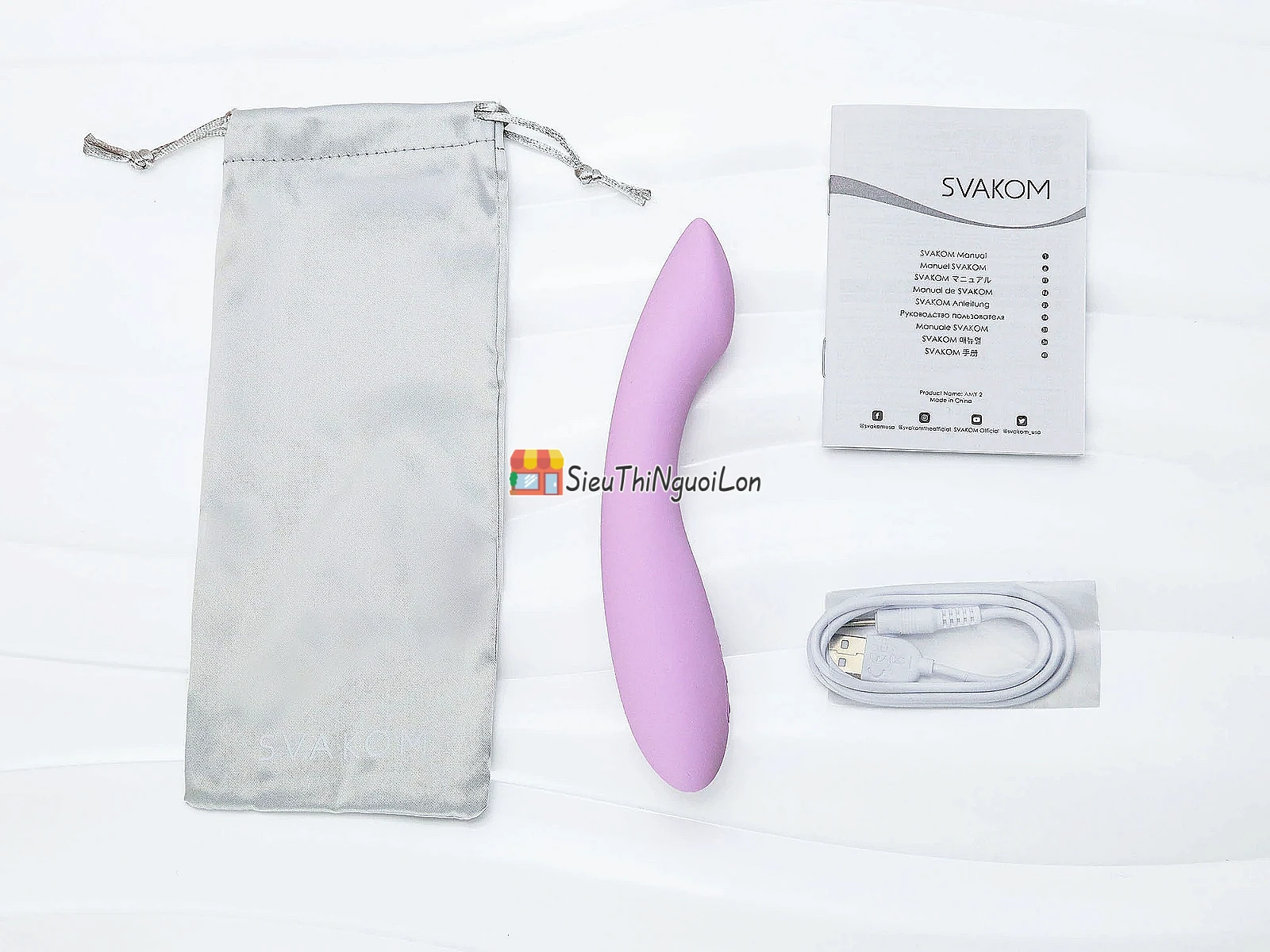 Máy massage điểm G Svakom Amy 2 – đầu uốn dẻo, động cơ kép