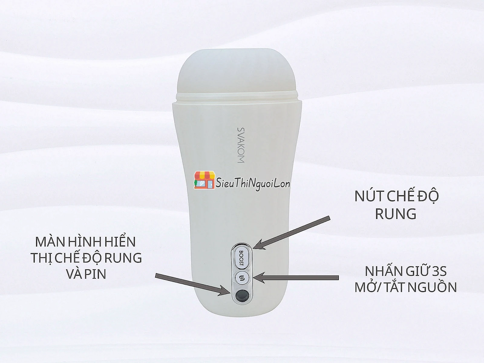 Âm đạo giả Svakom Robin – rung tự động, pin sạc chính hãng