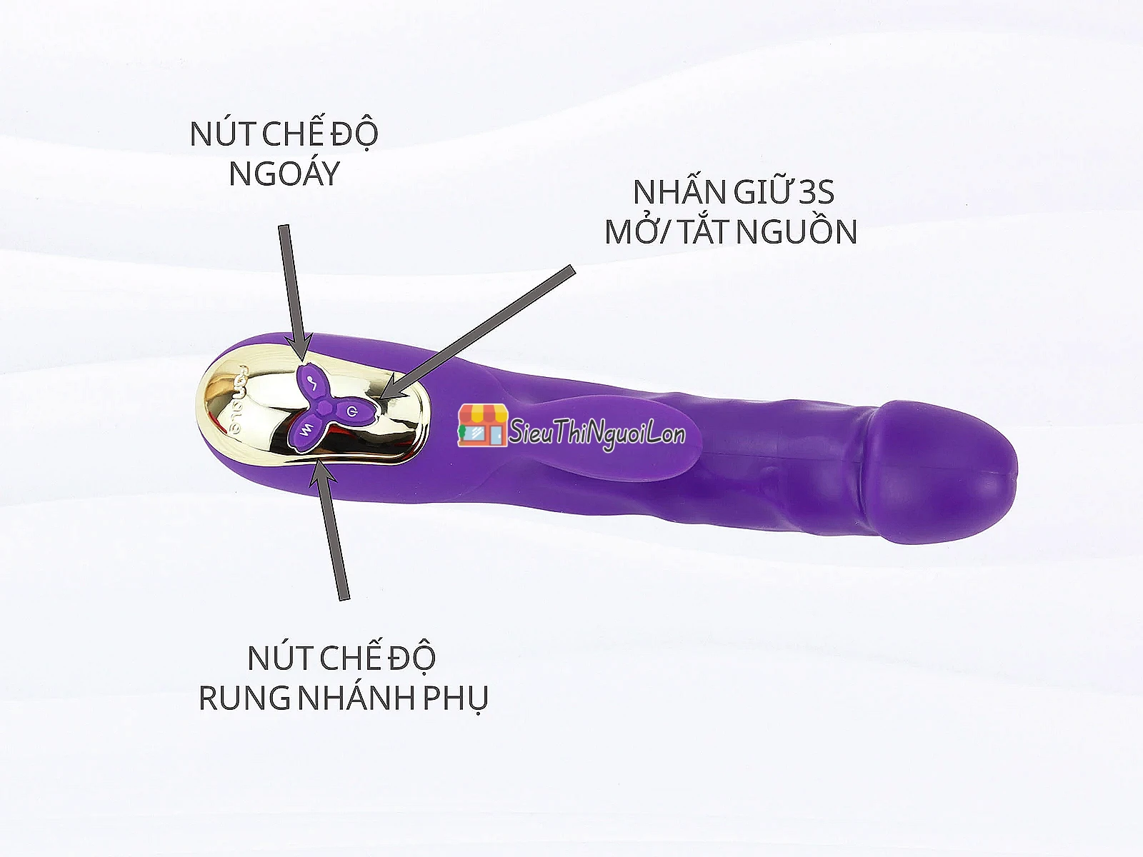 Dương vật giả đa năng Charlotte ngoáy có nhánh