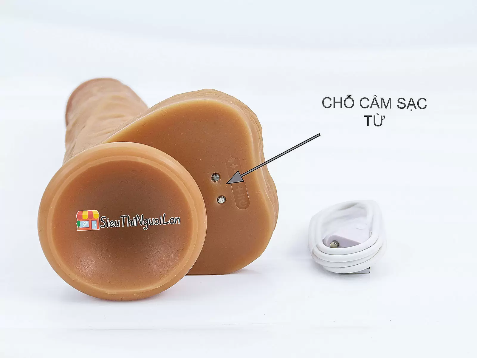 Dương vật giả có đế Yeain Real Dildo rung, thụt phát nhiệt