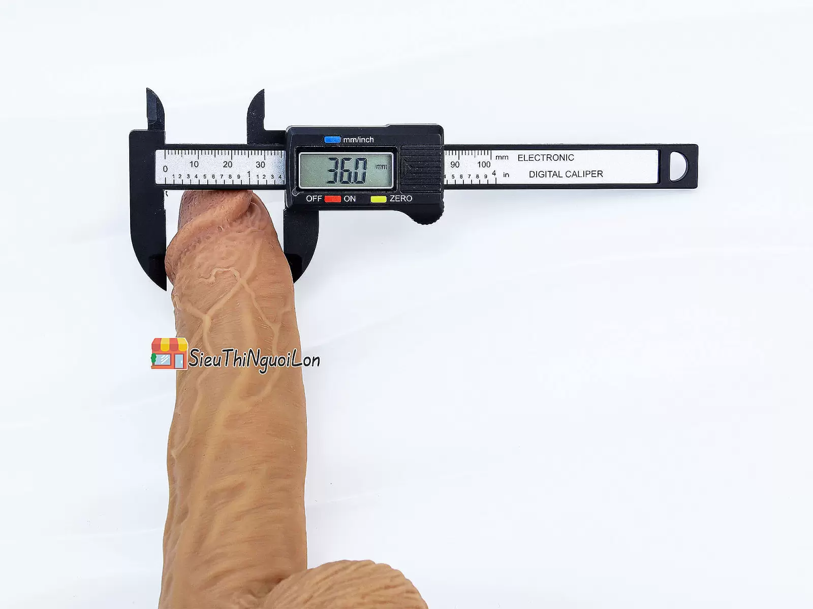 Dương vật giả có đế Yeain Real Dildo rung, thụt phát nhiệt