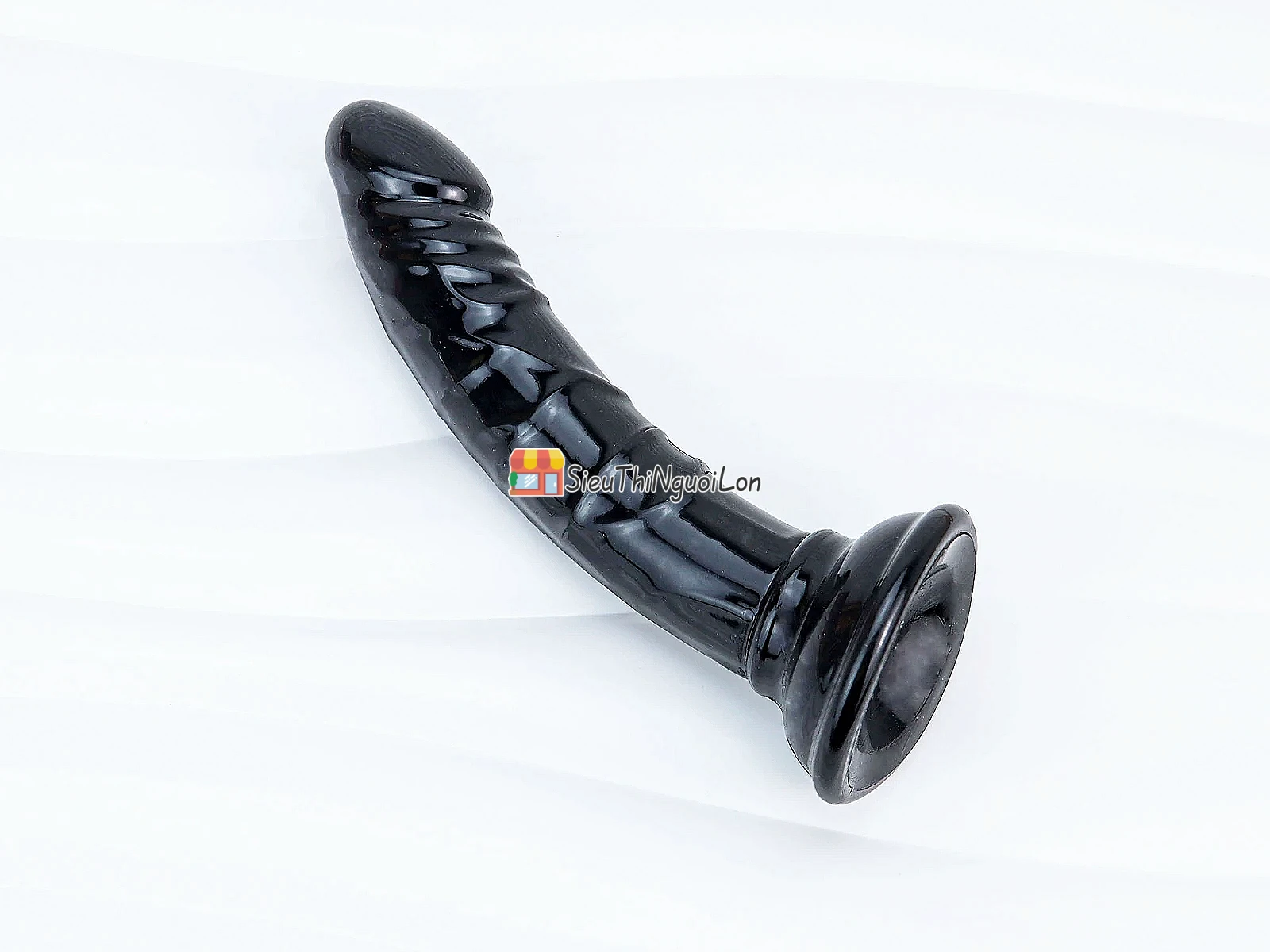 Cu giả có đế uốn cong silicon đen – đế hút chắc