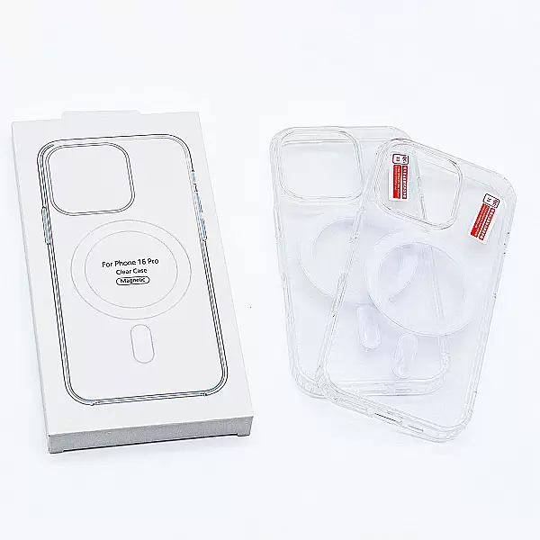 Ốp lưng Clear Case MagSafe iPhone 16 – trong suốt chống sốc