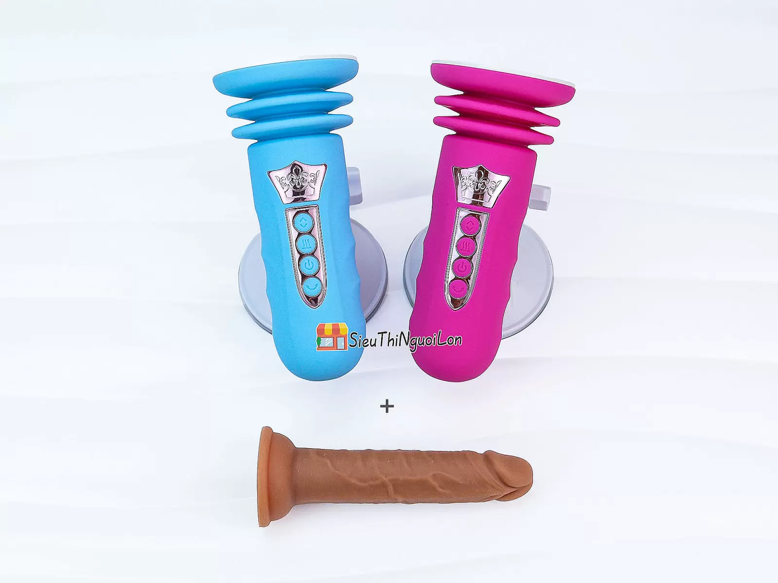 Đế gắn dương vật có đế rung thụt pin sạc (không bao gồm dương vật giả)