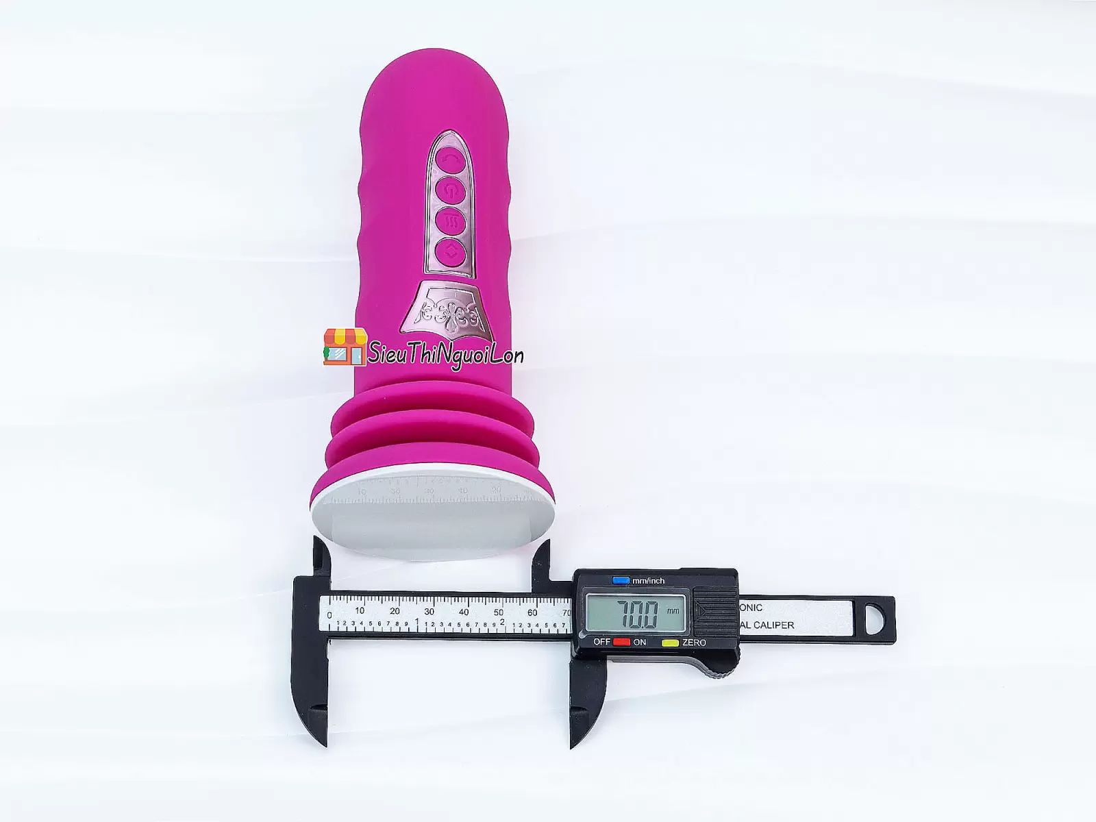 Đế gắn dương vật có đế rung thụt pin sạc (không bao gồm dương vật giả)