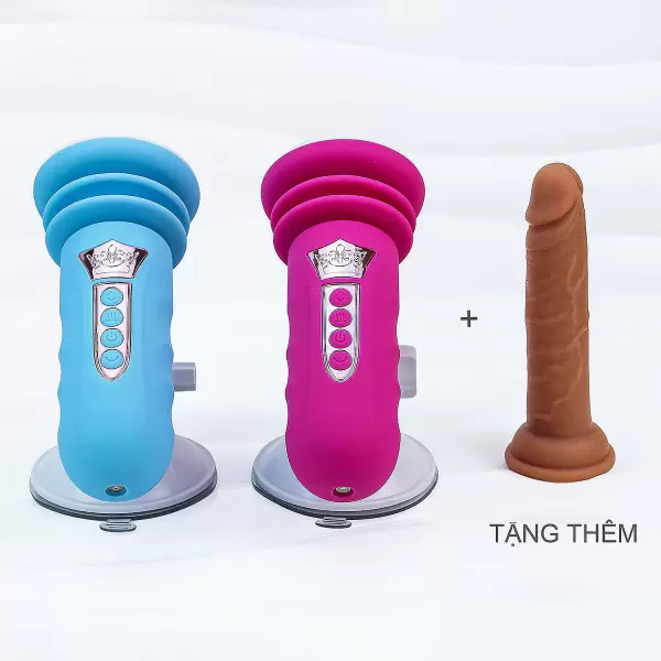 Đế gắn cu giả thụt pin sạc – máy sex hands-free