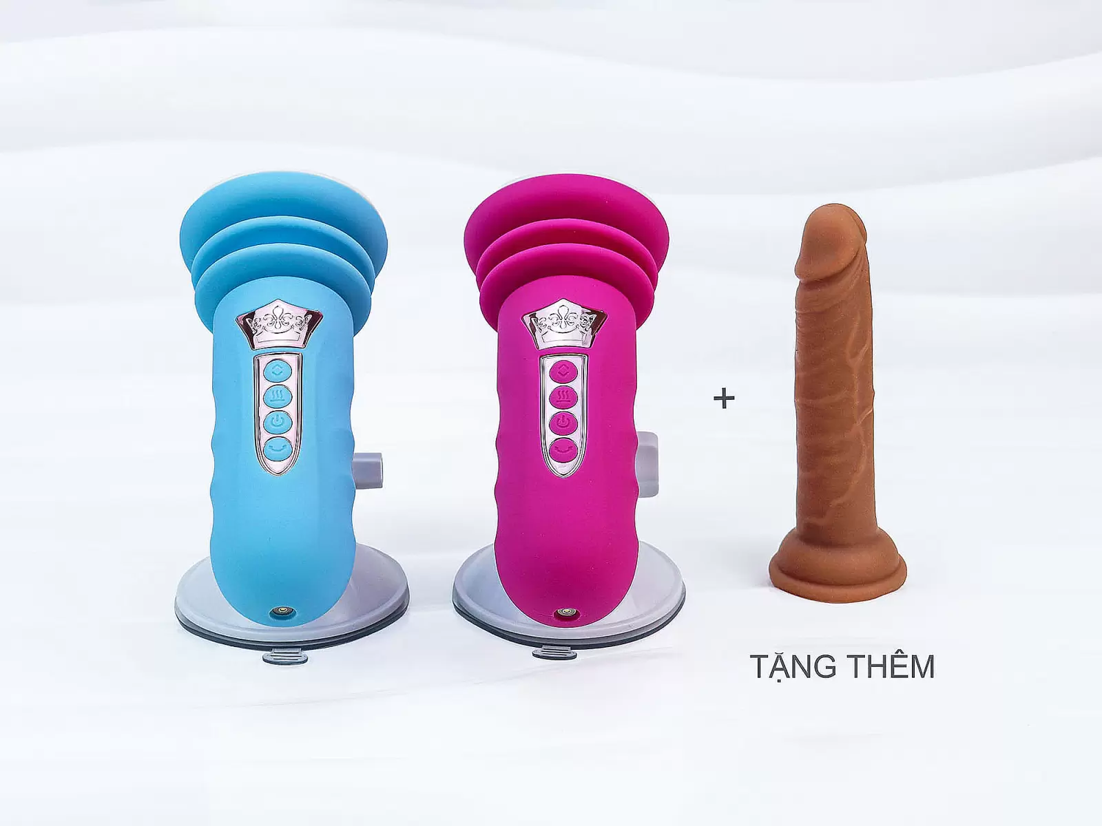 Đế gắn dương vật có đế rung thụt pin sạc (không bao gồm dương vật giả)