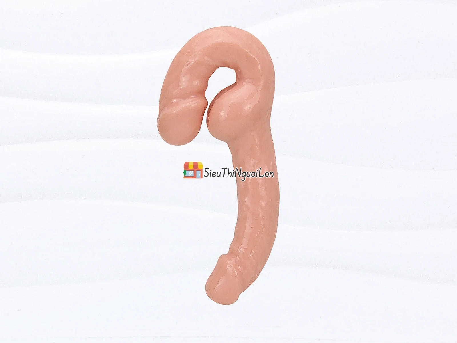 Cu giả silicon 2 đầu size trung