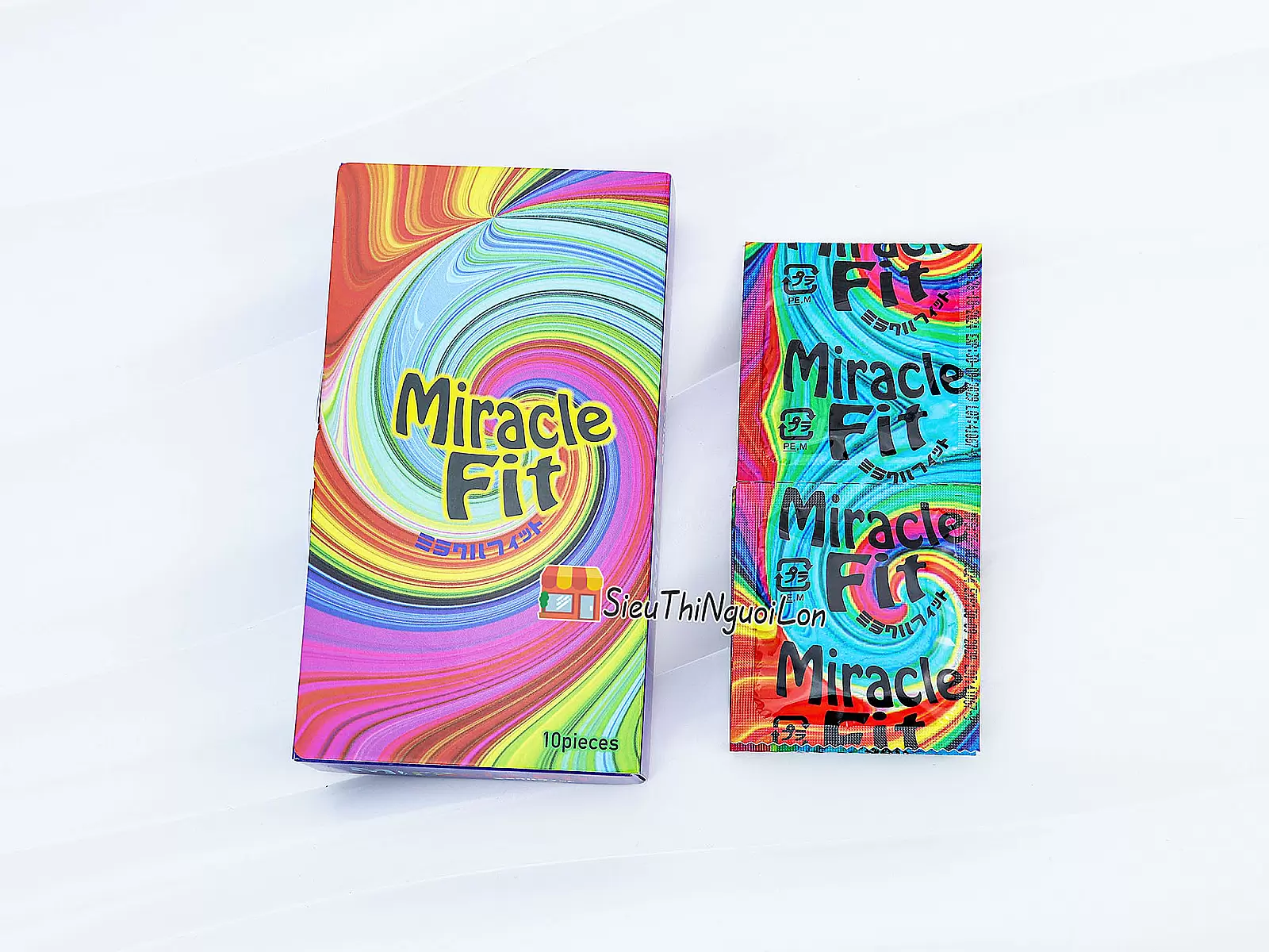 Bao cao su Sagami Miracle Fit cỡ 49mm siêu mỏng hộp 10 bao