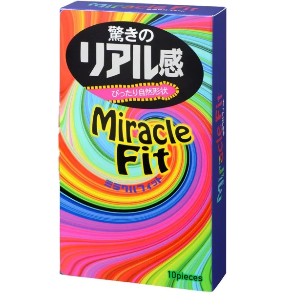 Bao cao su Sagami Miracle Fit cỡ 49mm siêu mỏng hộp 10 bao