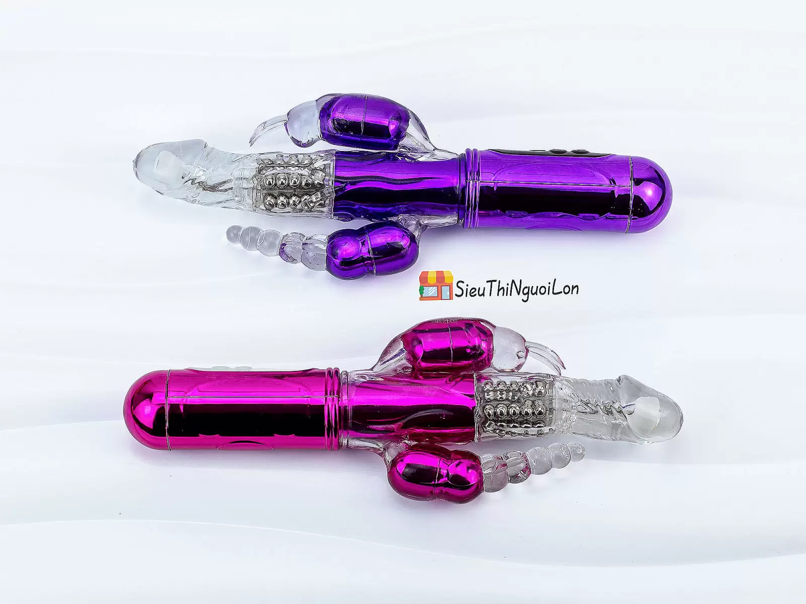 Cu giả đa năng 3 đầu Libo rung-xoay bi pin sạc