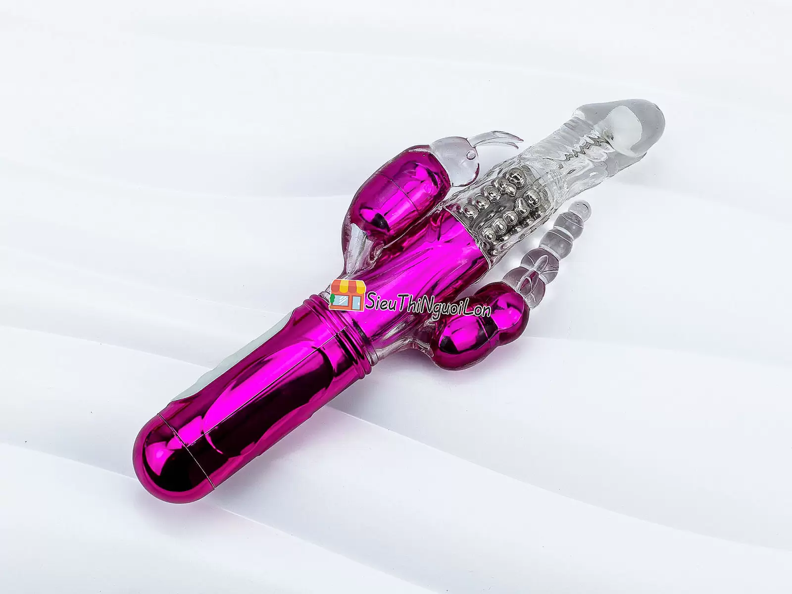 Cu giả 3 đầu Libo rung-xoay bi pin sạc