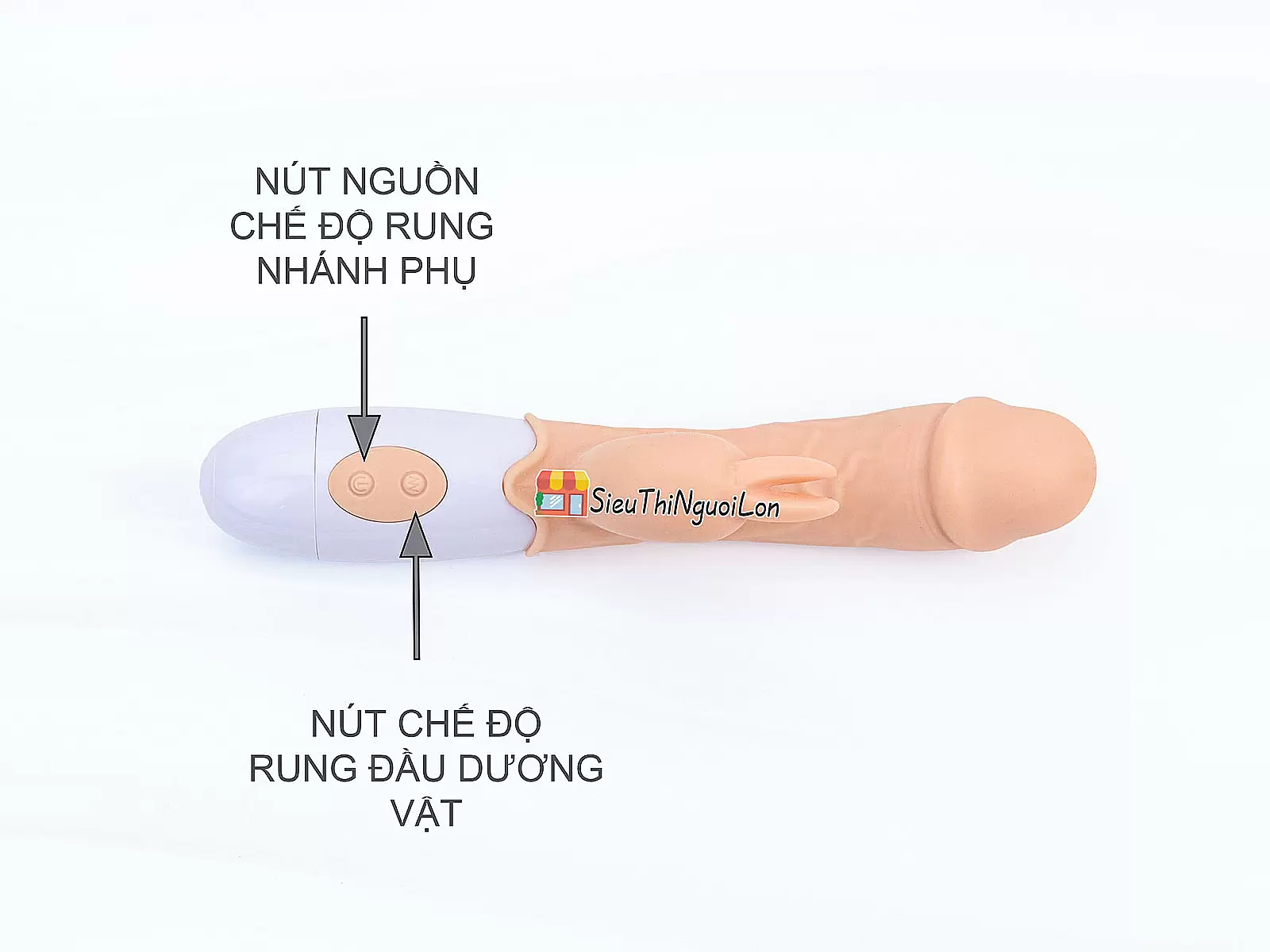 Dương vật giả đa năng có nhánh Easter Bunny rung nhiều chế độ