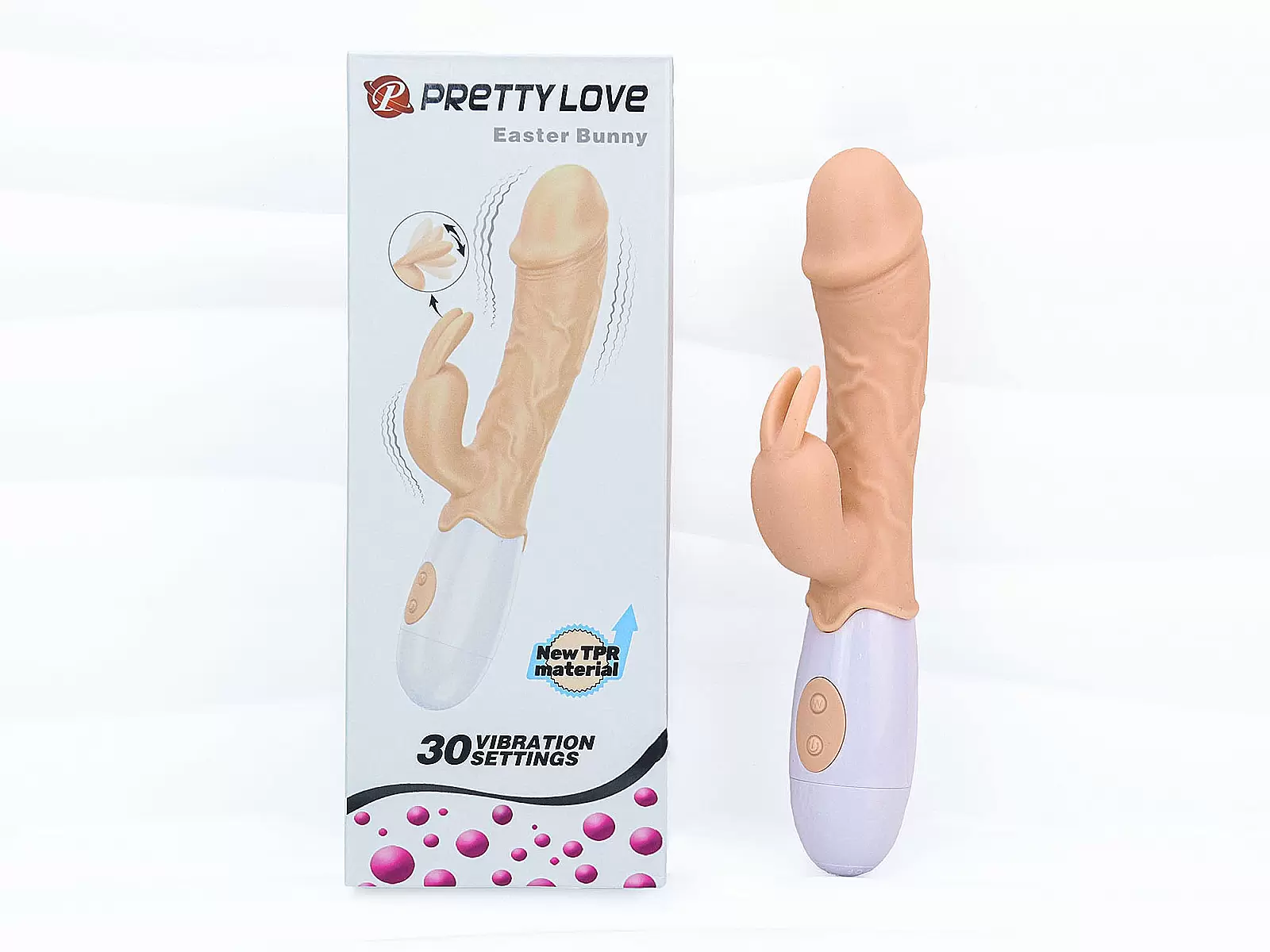 Dương vật giả đa năng có nhánh Easter Bunny rung nhiều chế độ