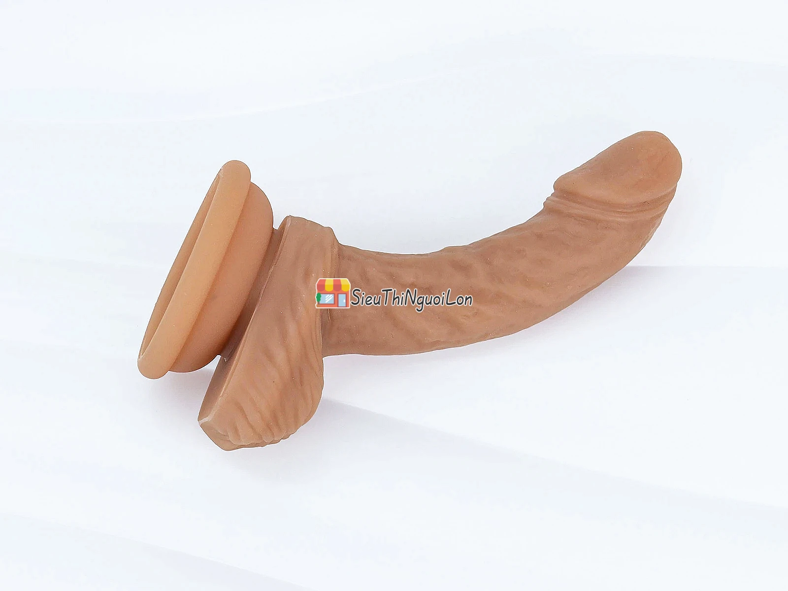 Cu giả có đế siêu mềm The Penis – thân cong, đế hút chắc