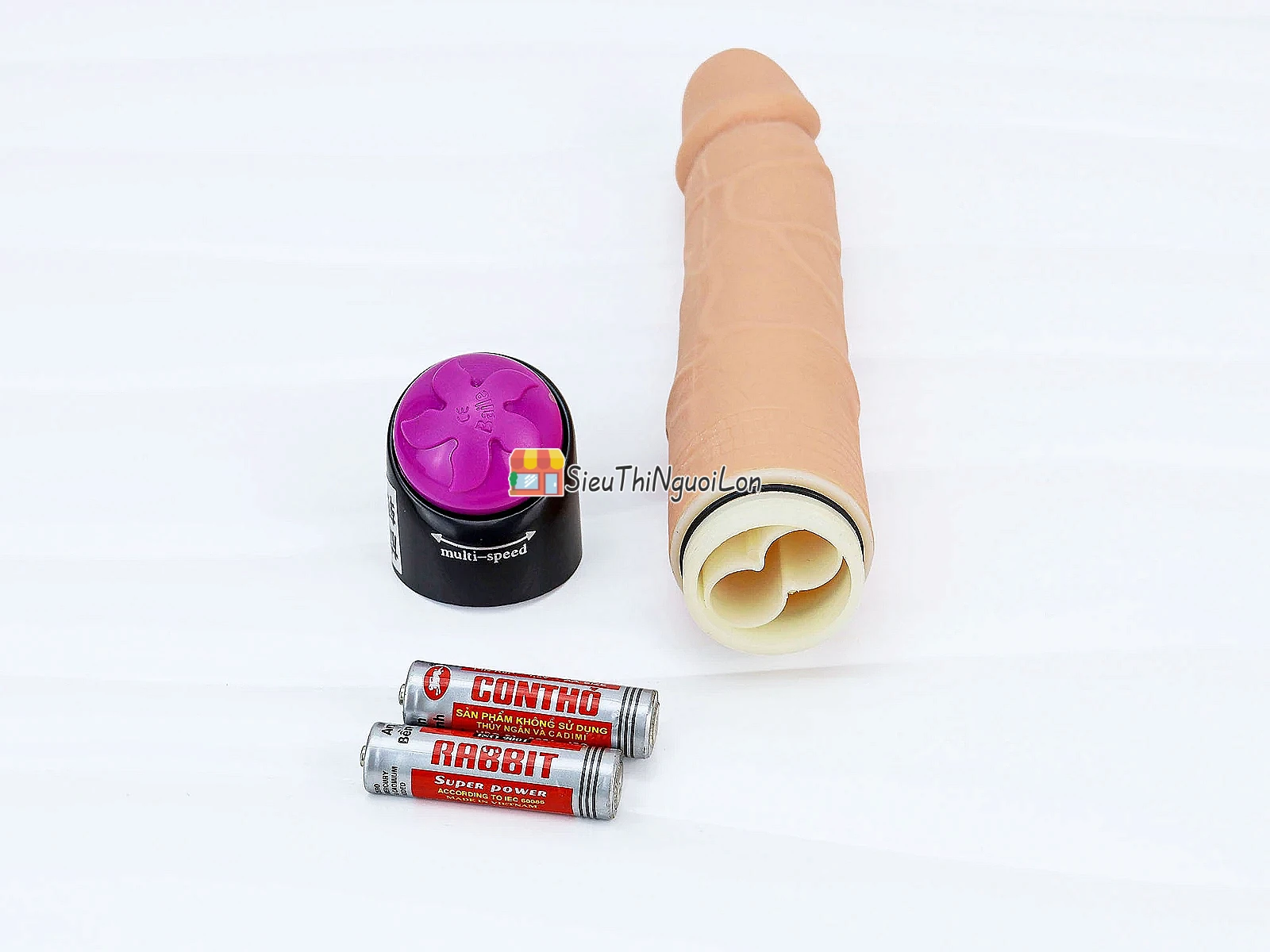Cu giả rung ngoáy silicon giống thật – nhiều chế độ