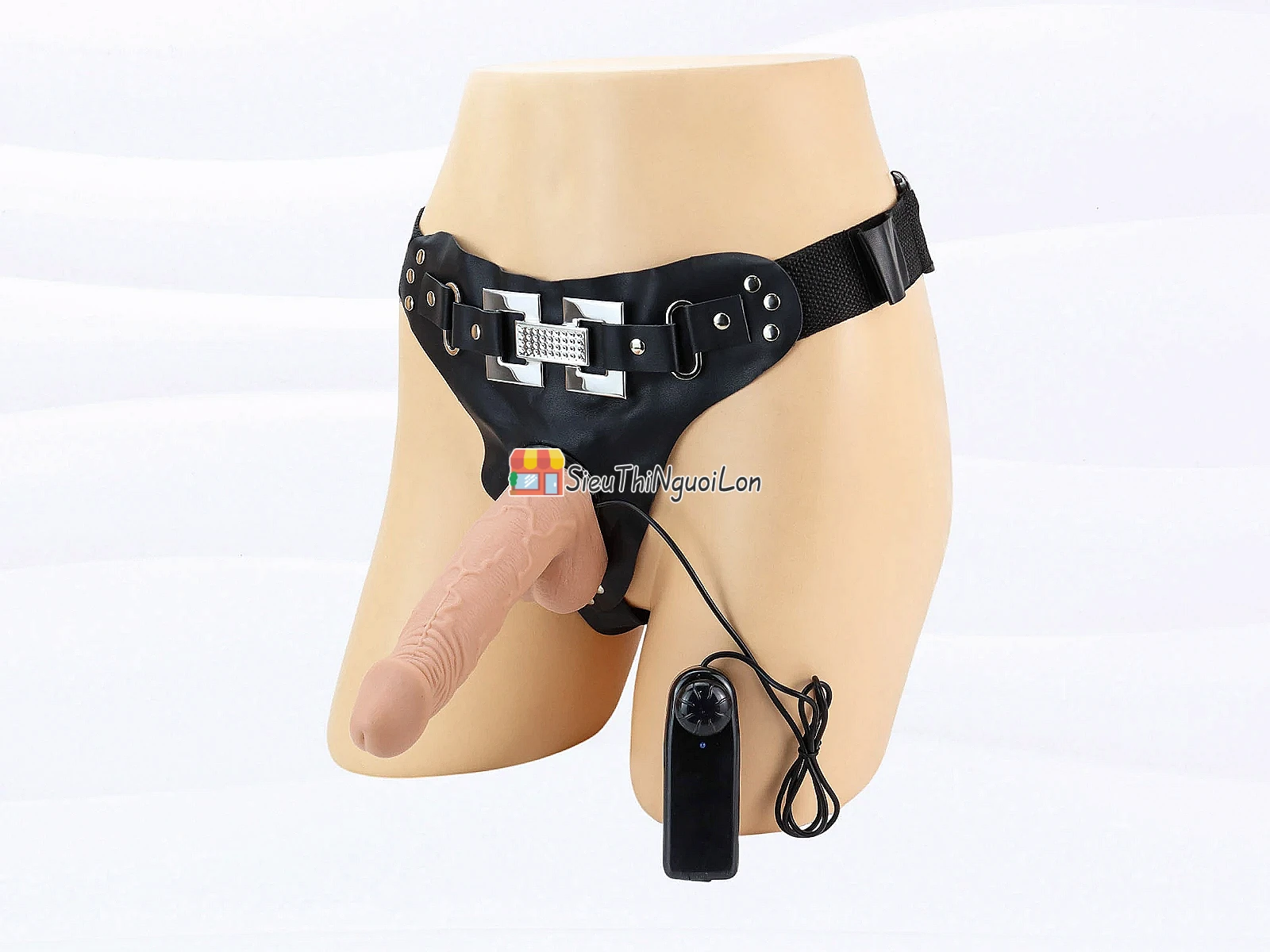 Dương vật giả có dây đeo Ultra Passionate Harness có rung