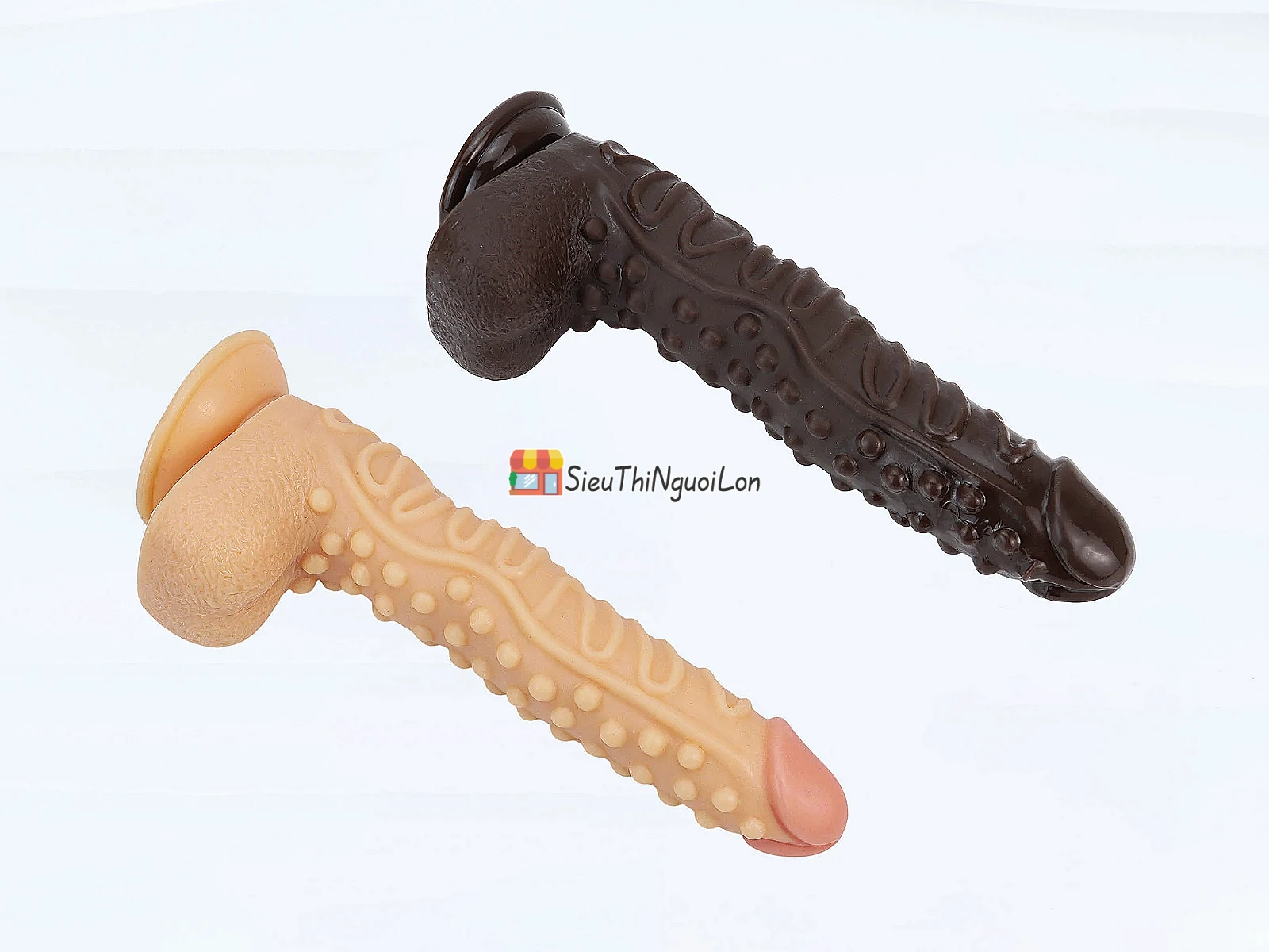 Cu giả có đế gân guốc siêu khủng – đế hút chắc, silicone