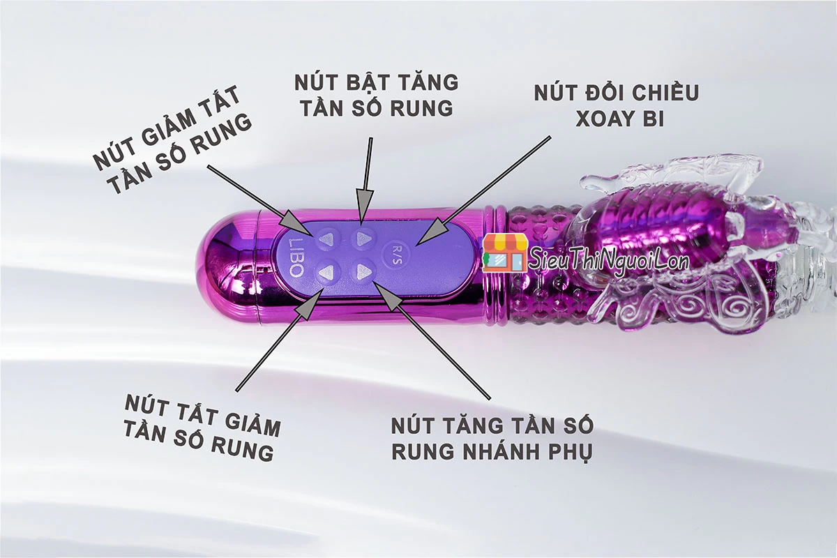 Dương vật giả đa năng Libo hàng thật pin sạc