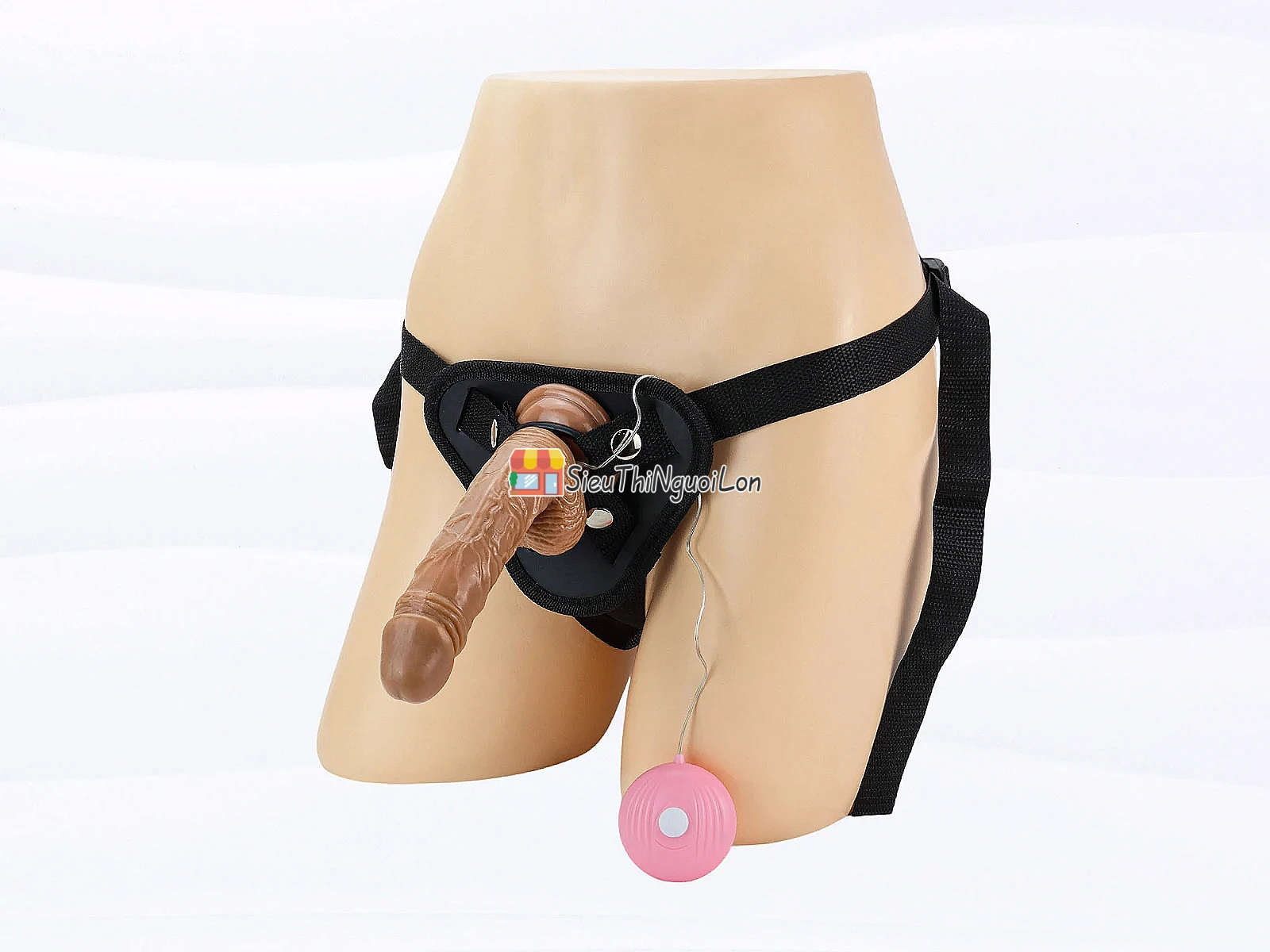 Cu giả dây đeo có bìu rung – remote điều khiển strap-on