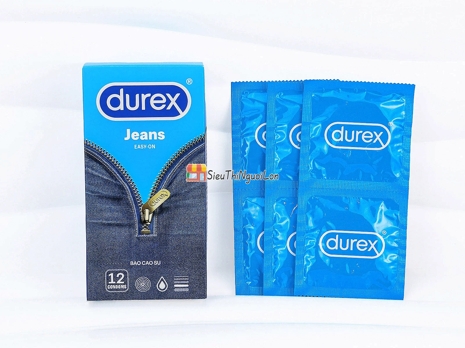 Bao cao su Durex Jeans Easy On dễ đeo, ôm vừa vặn