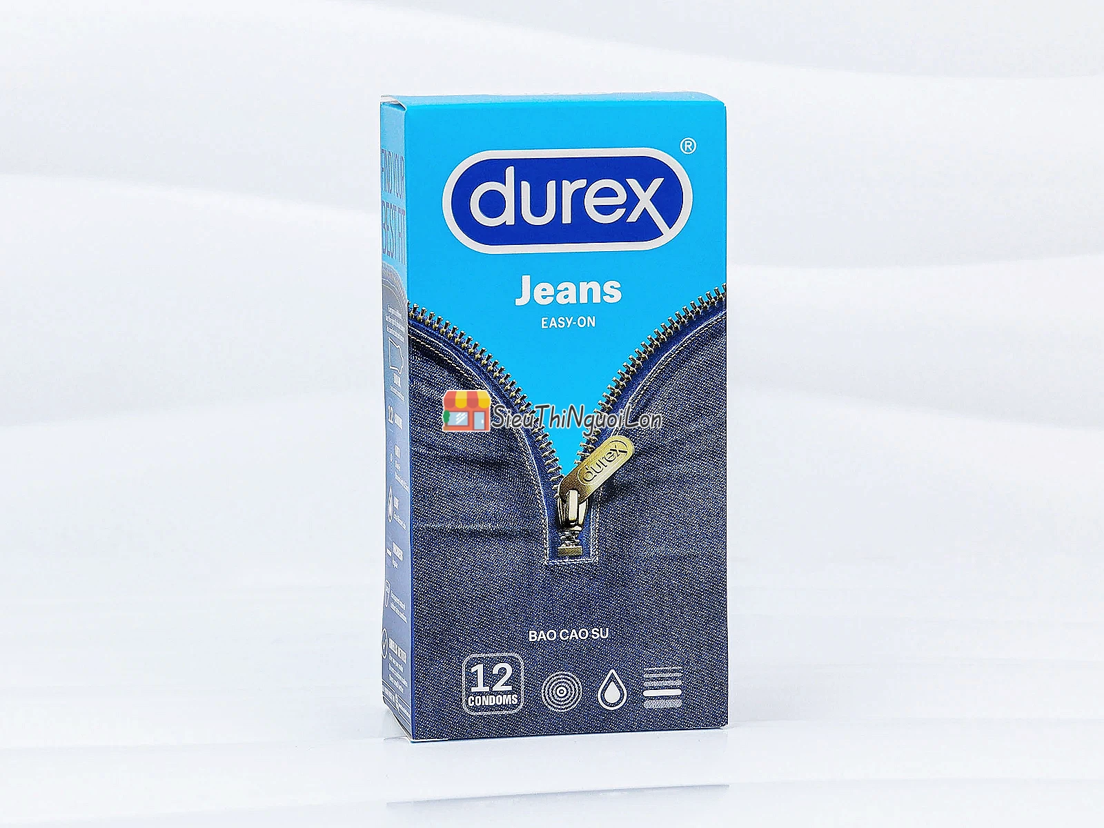 Bao cao su Durex Jeans Easy On dễ đeo, ôm vừa vặn