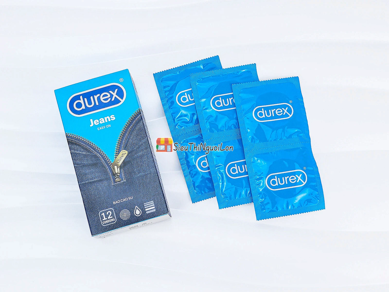 Bao cao su Durex Jeans Easy On dễ đeo, ôm vừa vặn