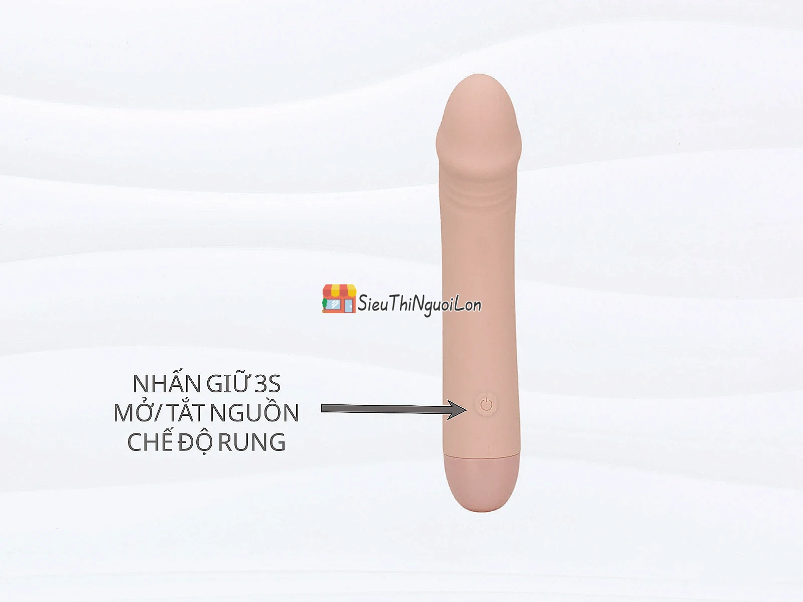 Cu giả rung xoay bi đầu cong 12 chế độ