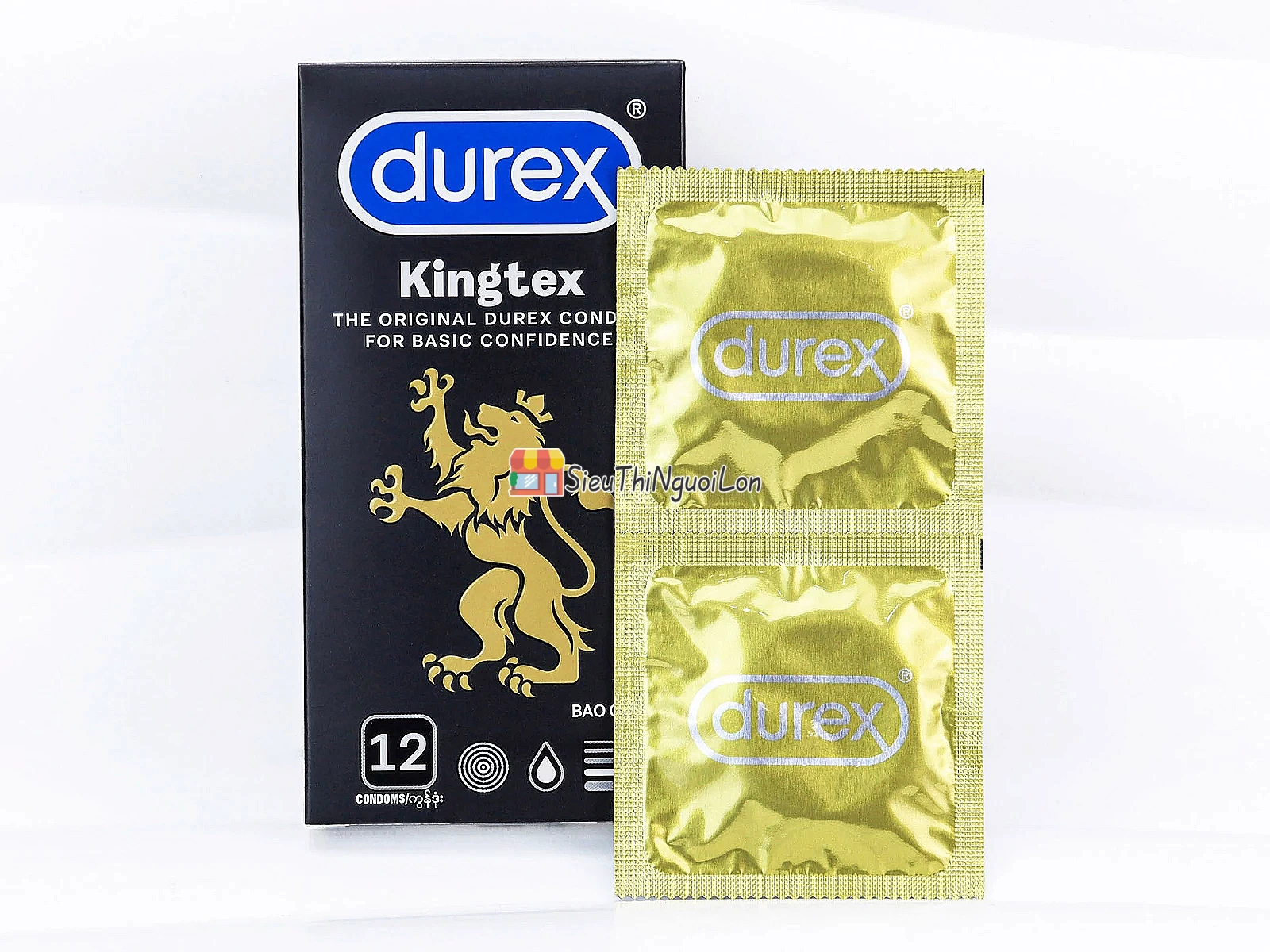Bao cao su Durex Kingtex 12 bao – size nhỏ ôm khít
