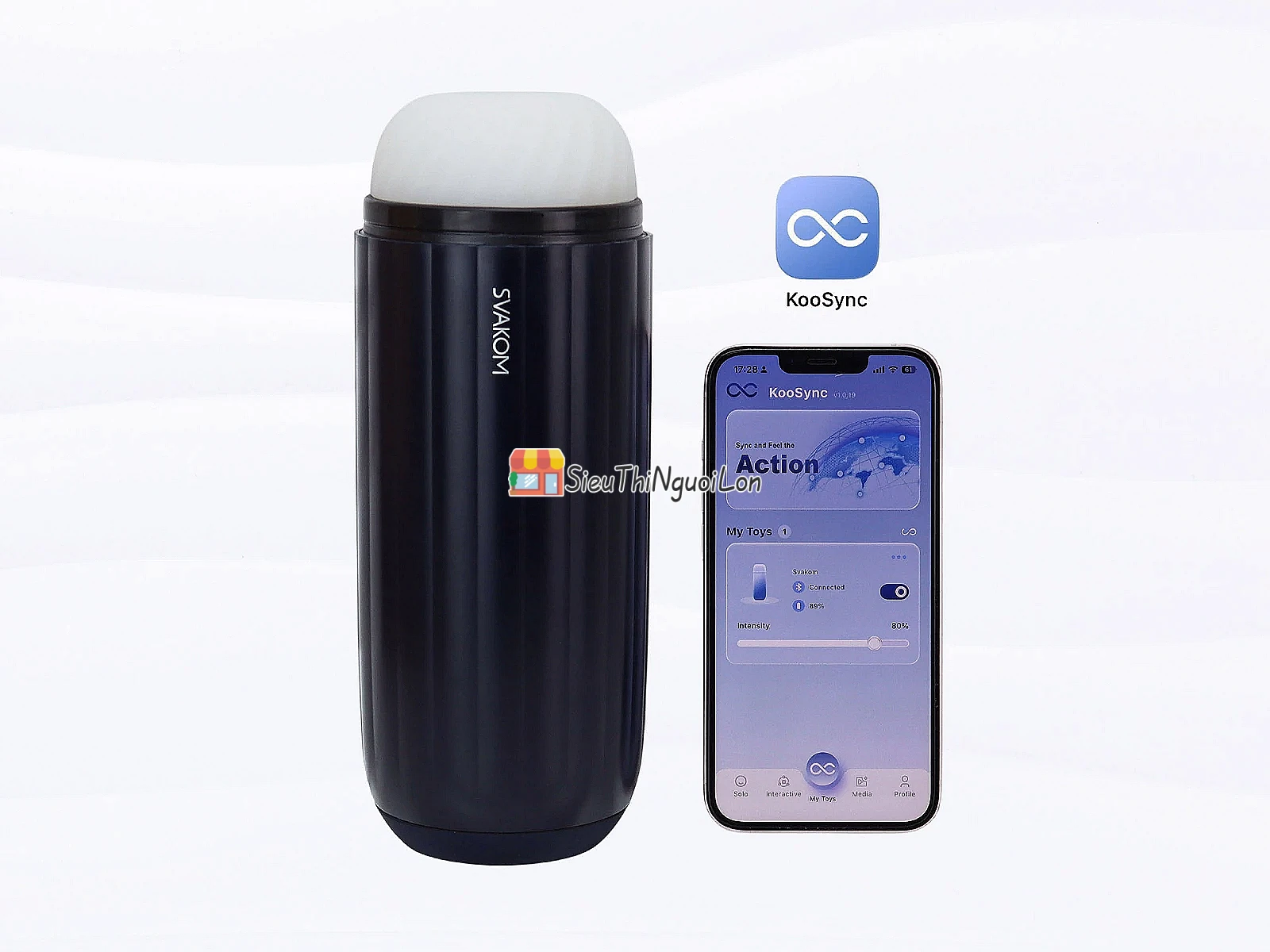 Máy thủ dâm Svakom Sam Neo 2 Pro – hút rung, sưởi ấm 38°C