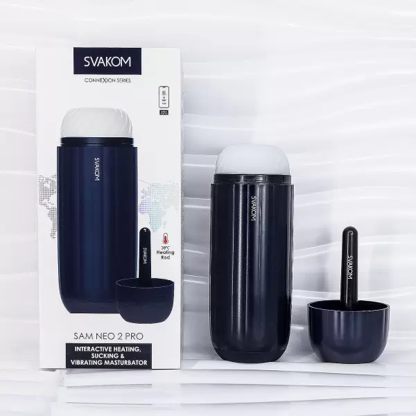 Máy thủ dâm âm đạo giả tự động Svakom Sam Neo 2 Pro phát nhiệt kết nối điều khiển toàn quốc