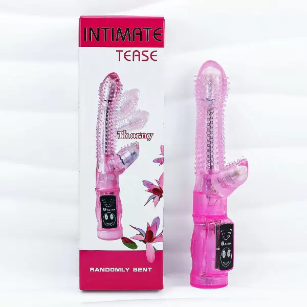 Dương vật giả rung Tease có nhánh kèm gai ma sát kích thích
