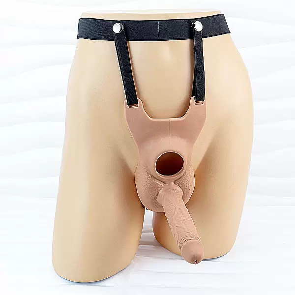 Dương vật giả dây đeo 2 đầu kết hợp tăng khoái cảm mạnh mẽ cho cả hai