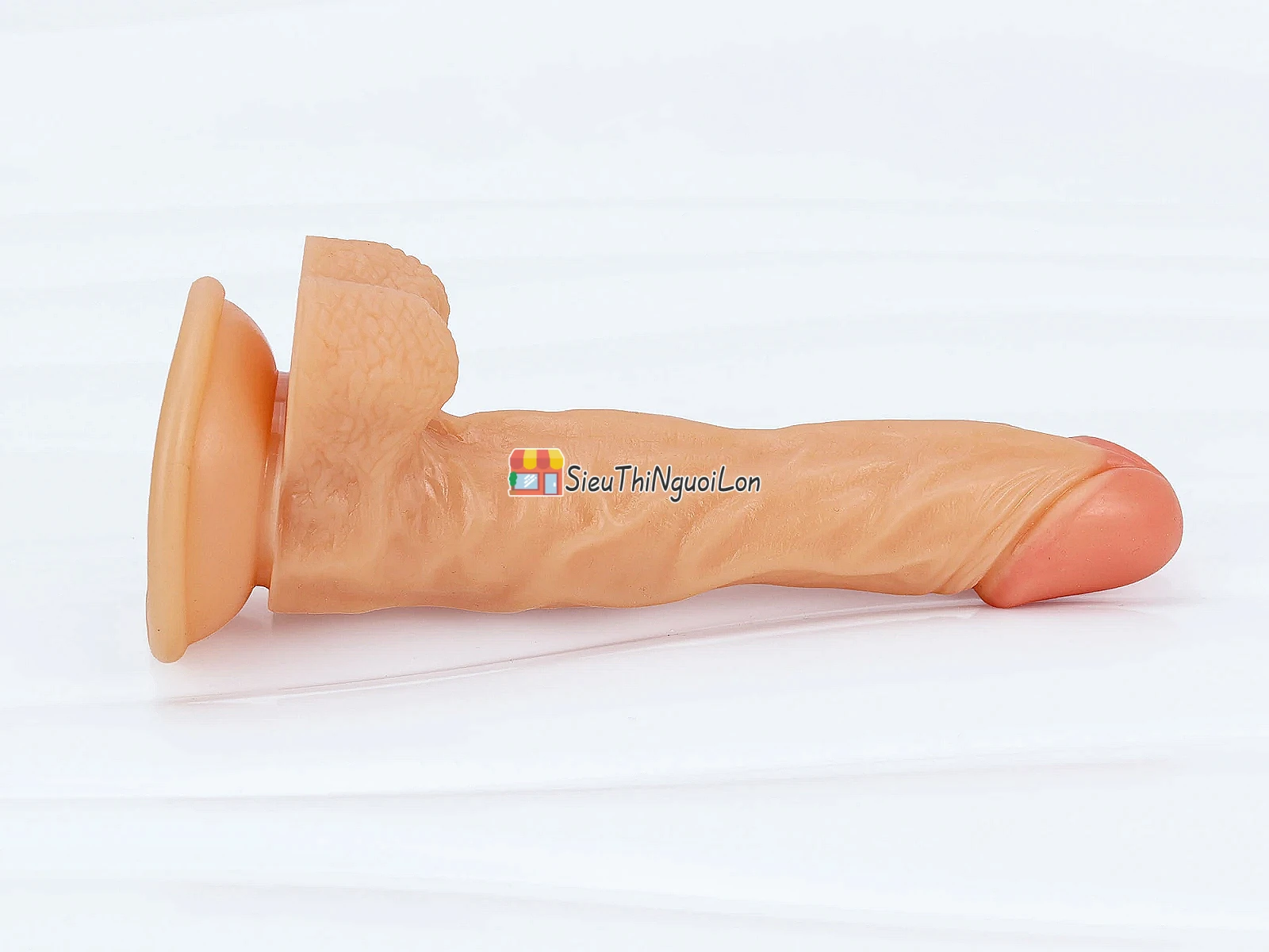 Cu giả có đế gân nổi không rung – silicone mềm, đế hút chắc