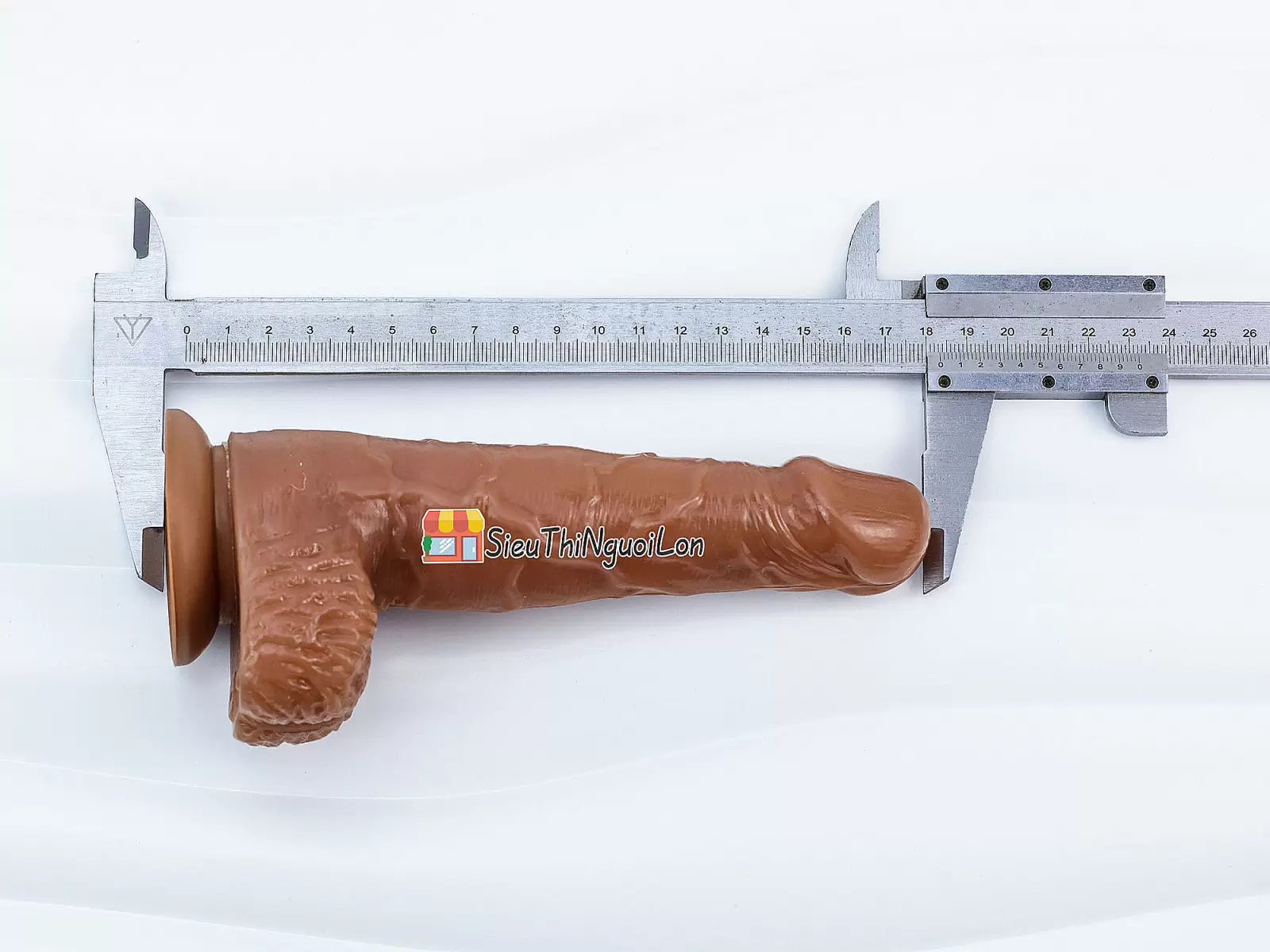 Dương vật giả có đế rung - ngoáy - phát nhiệt kèm điều khiển