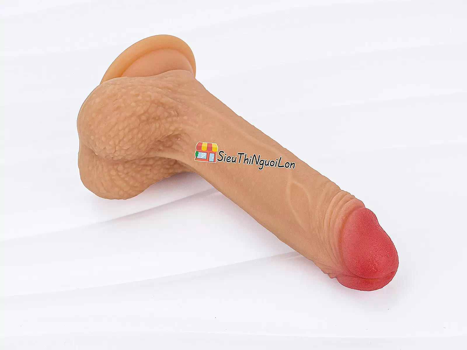 Cu giả có đế Lovetoy Nature Cock 7 inch có bìu rất chân thật