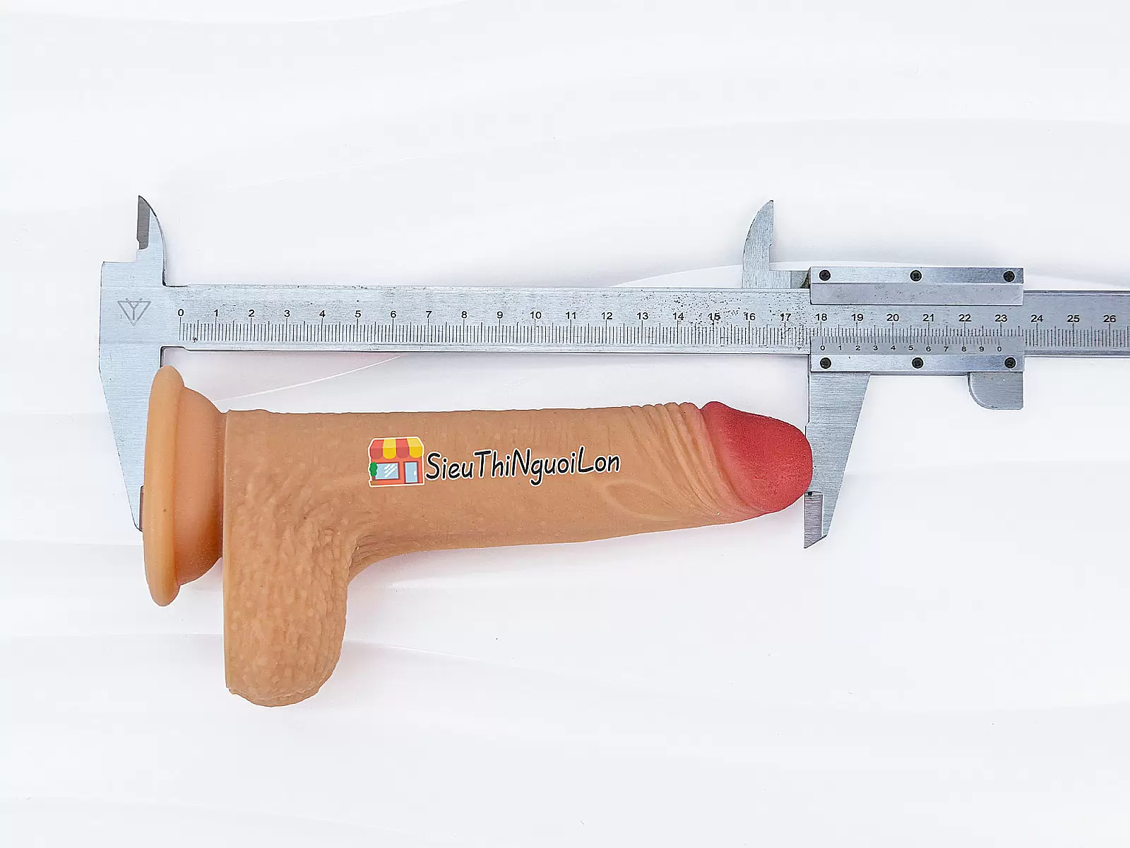 Cu giả có đế Lovetoy Nature Cock 7 inch có bìu rất chân thật