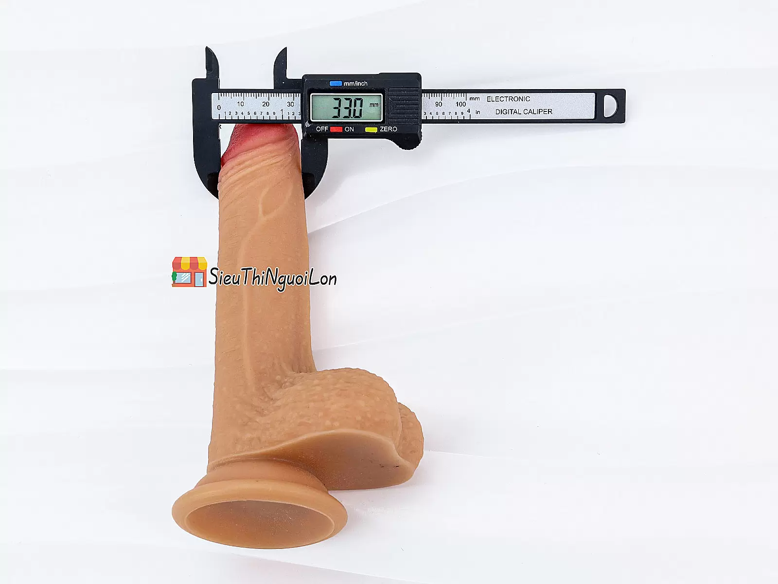 Cu giả có đế Lovetoy Nature Cock 7 inch có bìu rất chân thật