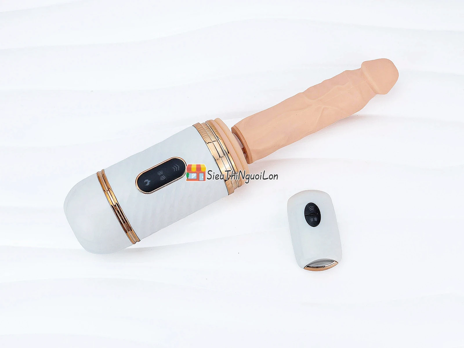 Cu giả Cyclone Fire có đế – rung thụt, phát nhiệt, remote