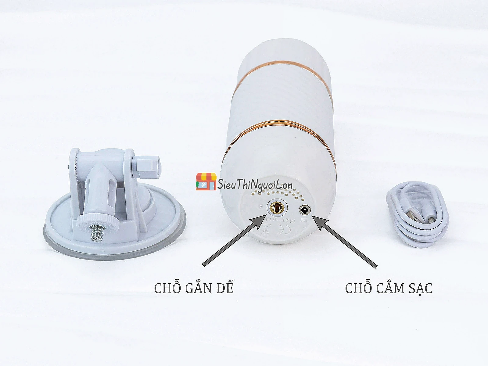 Cu giả Cyclone Fire có đế – rung thụt, phát nhiệt, remote