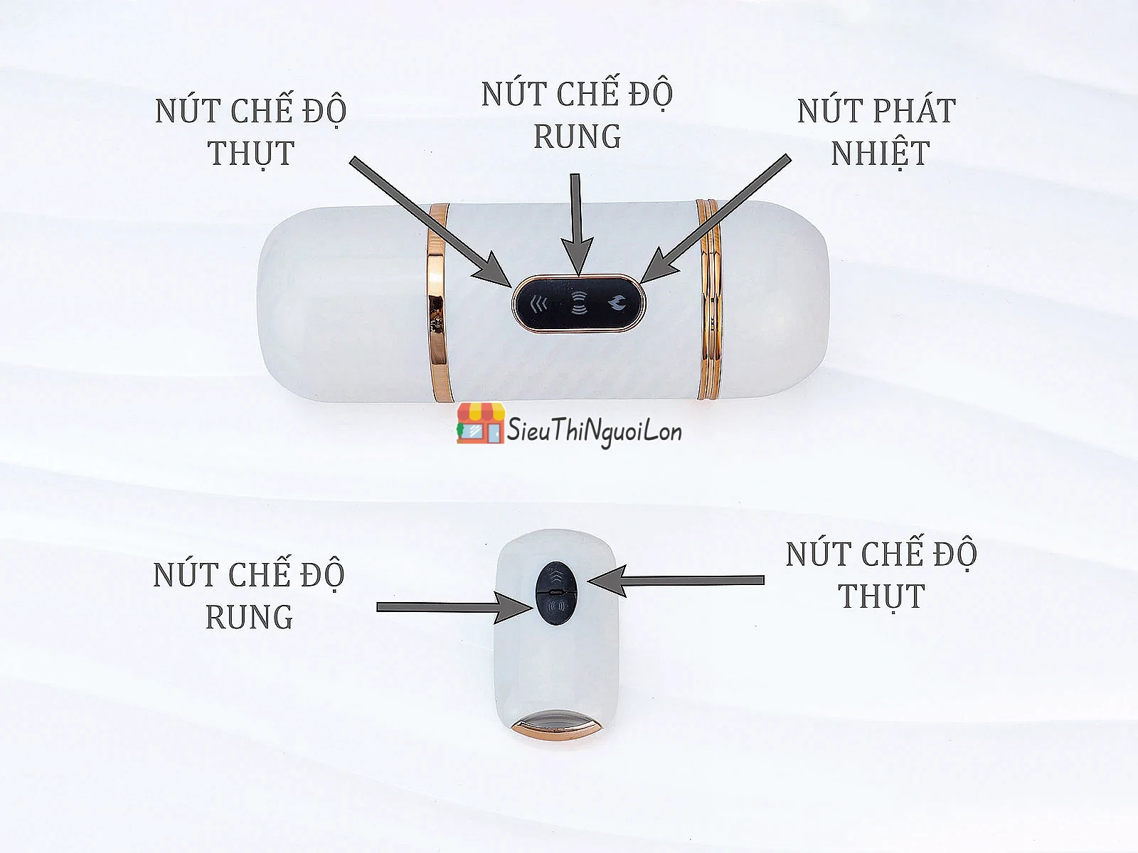 Cu giả Cyclone Fire có đế – rung thụt, phát nhiệt, remote