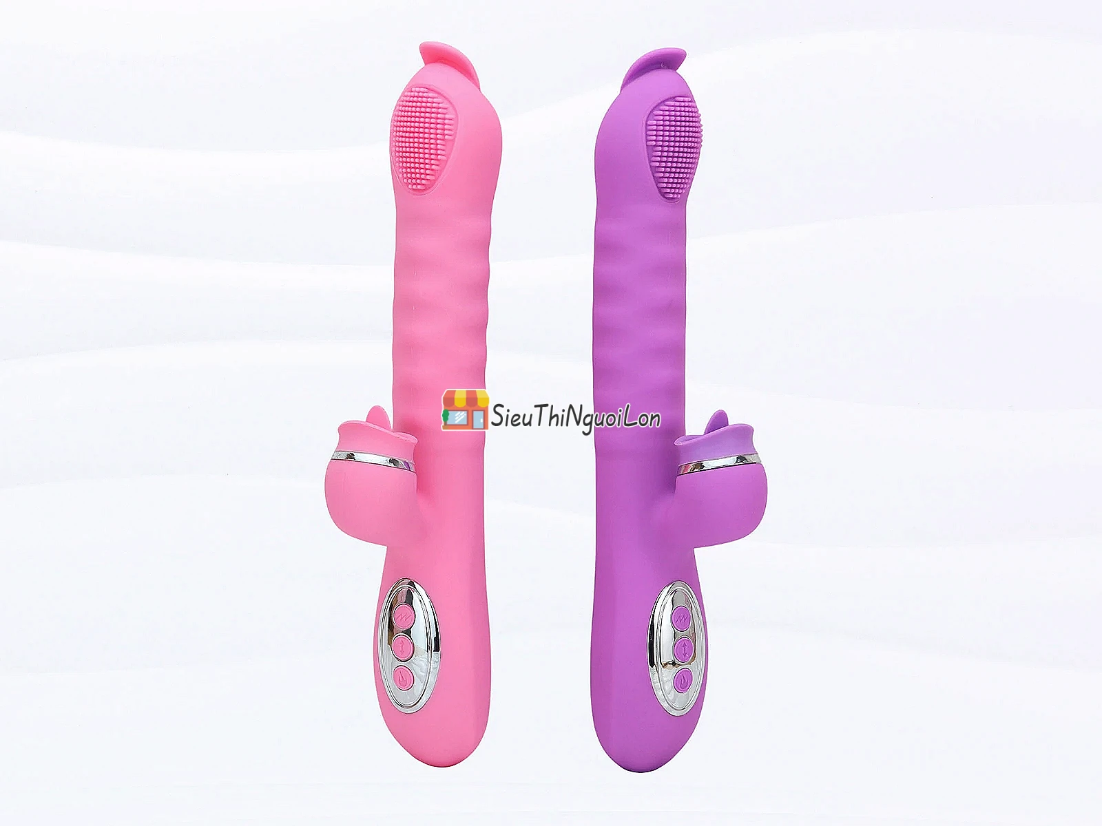 Cu giả lưỡi 2 đầu Telescopic – liếm, rung, thụt, ấm nóng