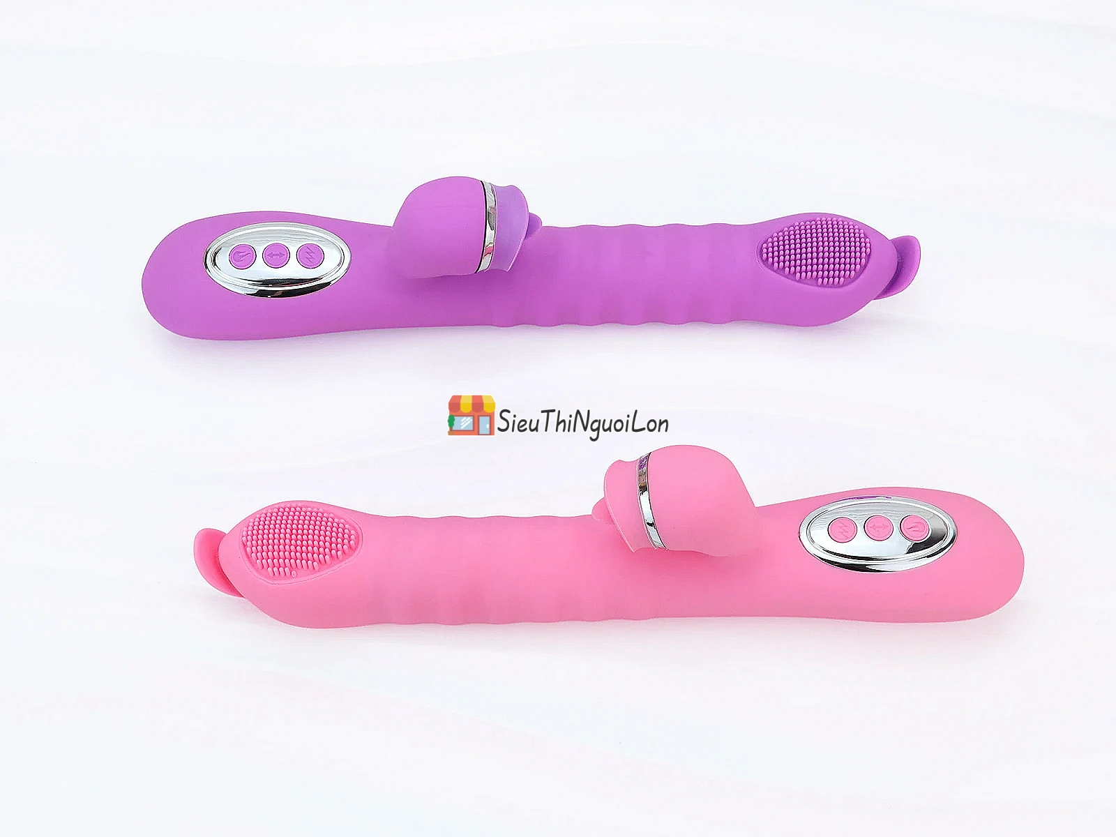 Cu giả lưỡi 2 đầu Telescopic – liếm, rung, thụt, ấm nóng