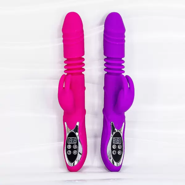 Dương vật giả đa năng Rabbit Vibrator rung, thụt, phát nhiệt