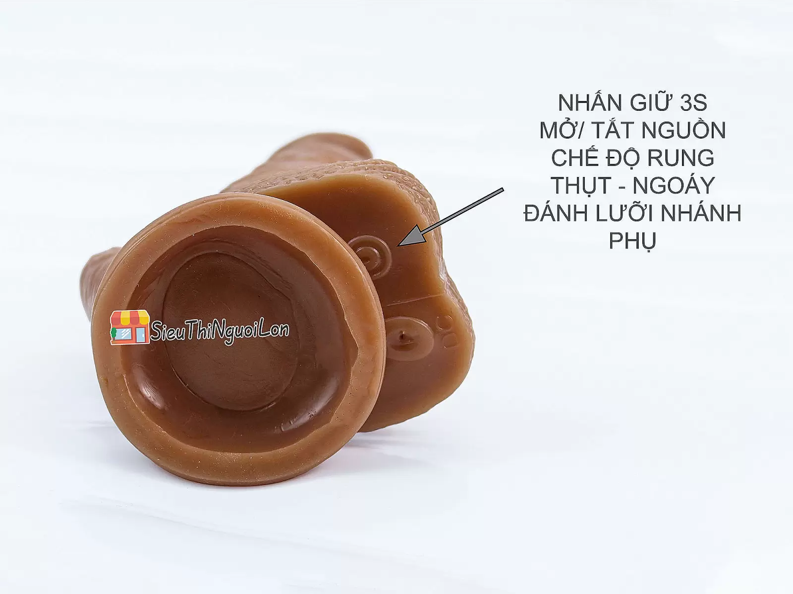 Dương vật giả 2 đầu rung - thụt - ngoáy điều khiển từ xa