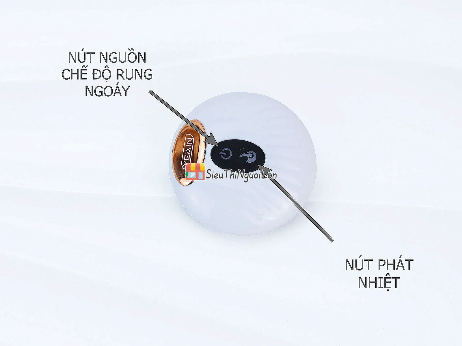 Cu giả có đế YEAIN Devil – rung ngoáy, phát nhiệt, có remote
