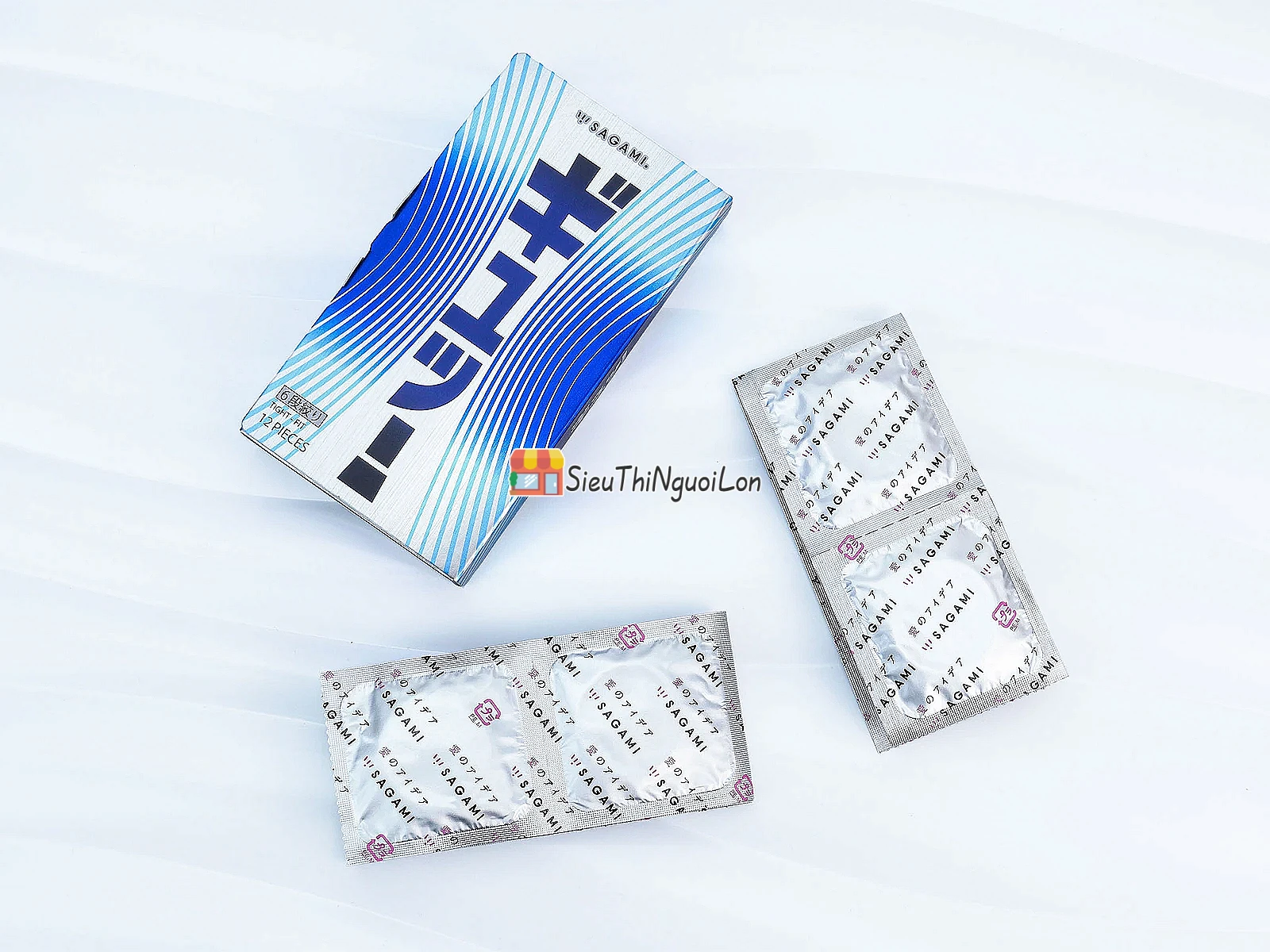 Bao cao su Sagami Tight-Fit hộp 12 – siêu mỏng, ôm khít