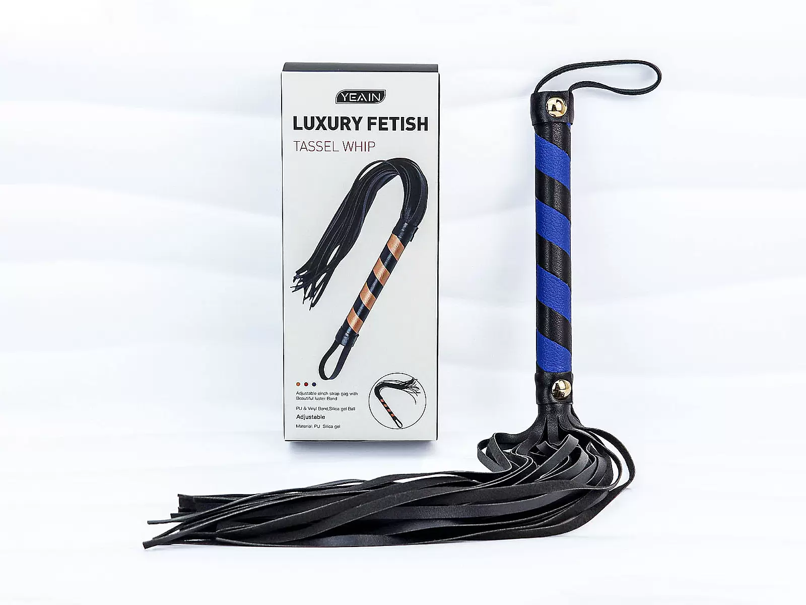 Đồ chơi bạo dâm roi da Luxury Fetish 3 màu